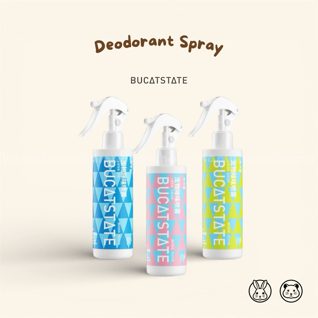 How To Remove Odors From Hamster Cage Reference: Ready Stock 布卡星 Bucatstate Deodorant Spray Small Pet Hamster Cage