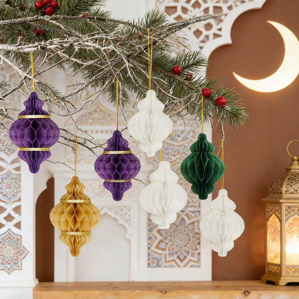 2026 Hari Raya Honeycomb Ball Pendant Retro Ramadan Bonsai Hanging ...