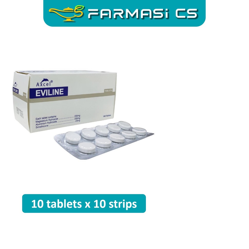 PROMO Axcel Eviline Tablet 1 Box (10x10 Strips) EXP:04/2027 [ Magnesium ...