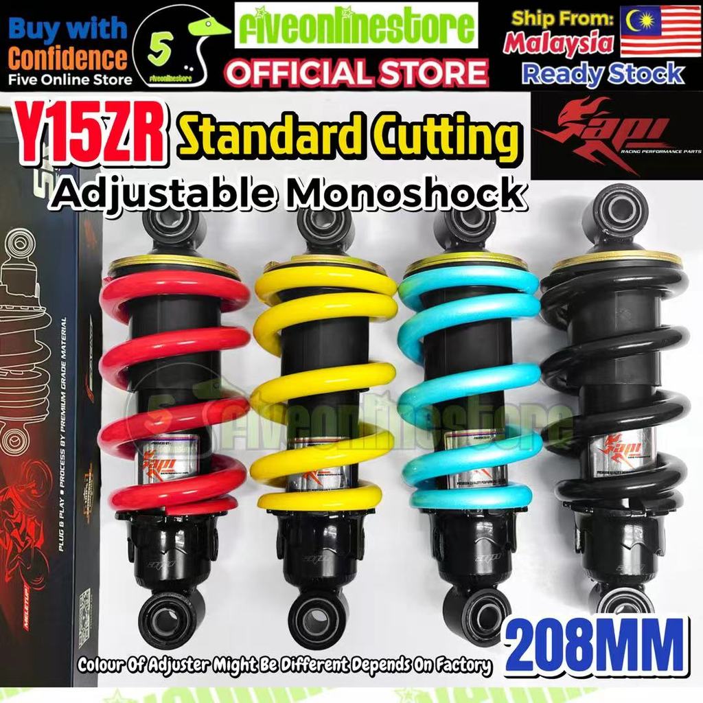 API Racing Monoshock Yamaha Y15ZR Y15 203MM 208MM Standard Adjustable ...