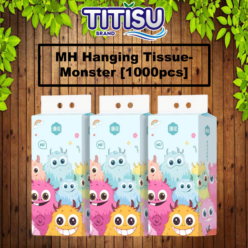 🧻 [1000pcs] MH Tisu Gantung Monster Style Hanging Tissue Strong ...