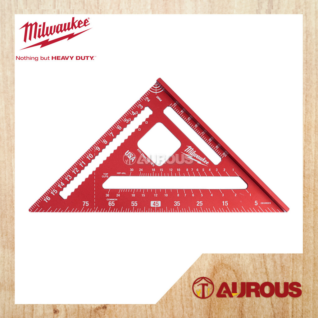 MILWAUKEE 7''/180MM METRIC RAFTER SQUARE RULER (MLSQ 170) | Shopee Malaysia