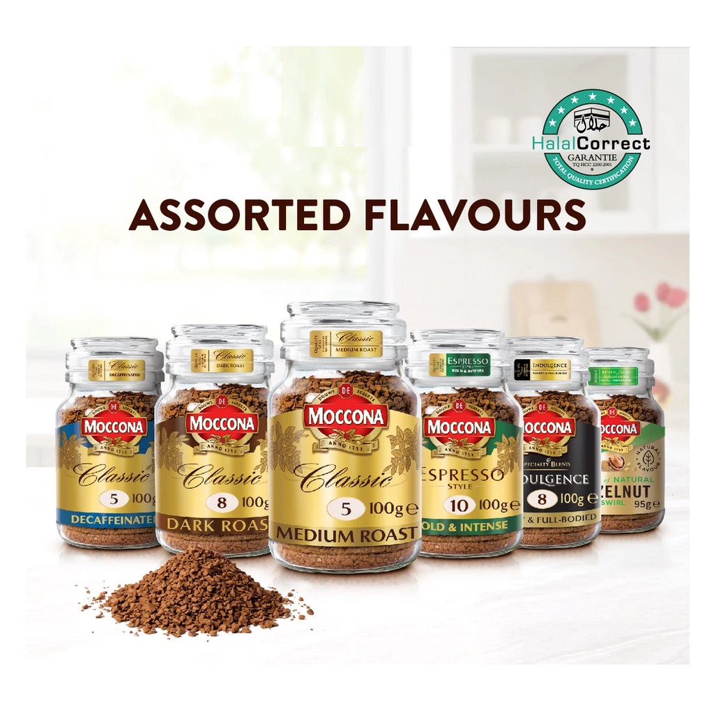 Moccona Classic Freeze Dried Instant Coffee 50g / 100g [HALAL] | Shopee ...