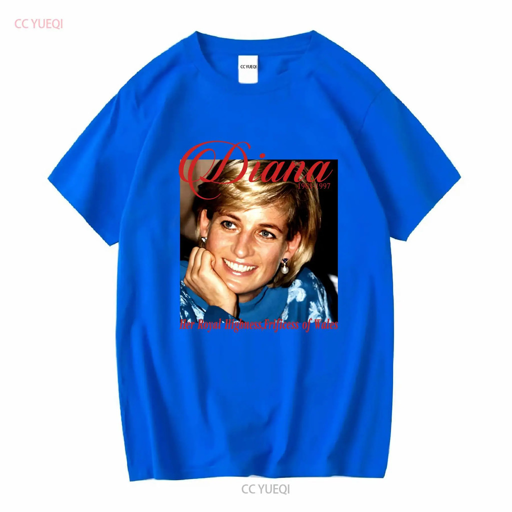 Vintage Princess Diana T Shirt Retro Merch Untuk Peminat lengan