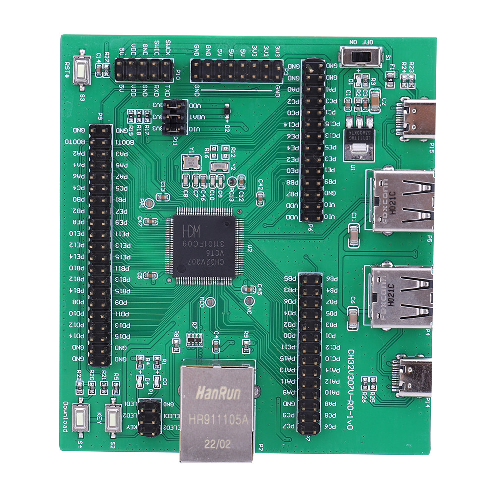 CH32V307 Evaluation Board Support Onboard WCH-Link MCU Onboard Link ...
