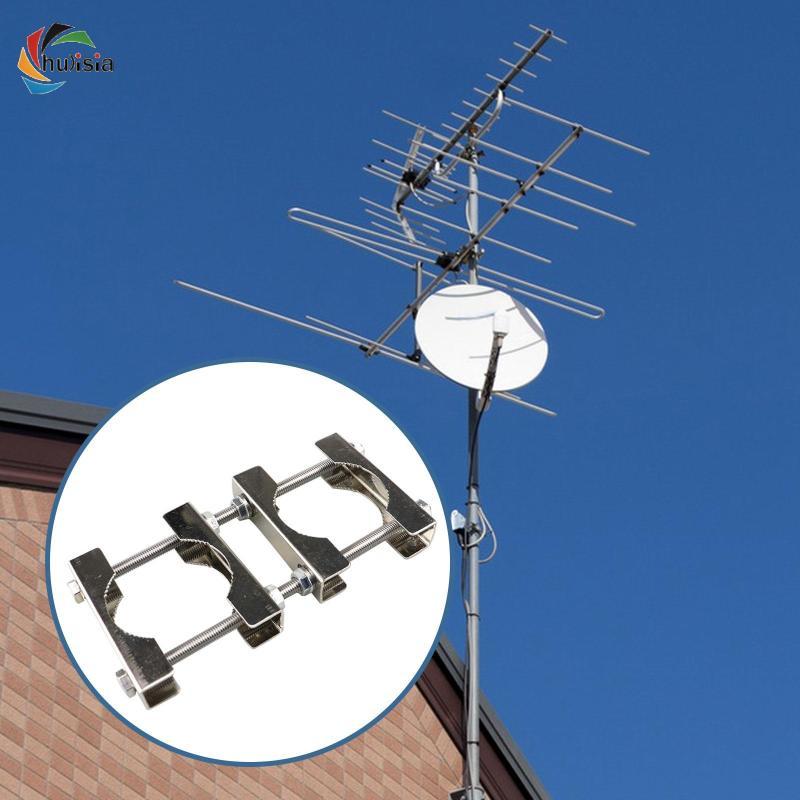 [chulisia] Antenna Mast Clamp Mounting Kit, Pipe Clamp, Metal Fitting ...