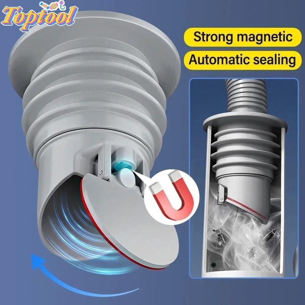 TOPTOOL Drain Trap, Kitchen Sink 2colors Drain Pipe Drains, Odor ...