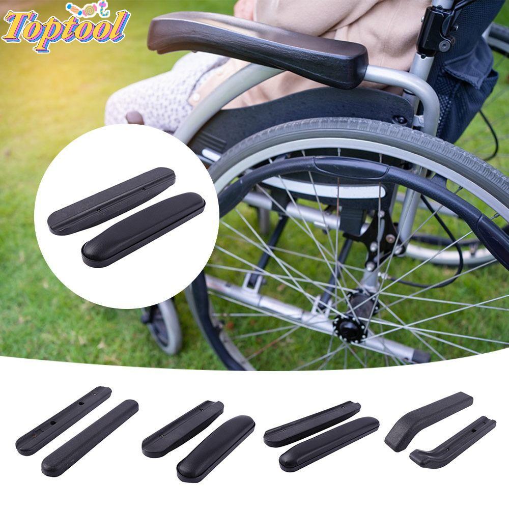 TOPTOOL Wheelchair Arm Pads Cover, Leather Sponge Replacement ...