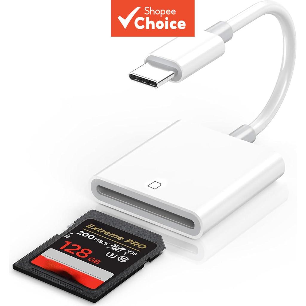 USB C Memory Card Reader Type C to SD Card Reader Adapter for iPhone ...
