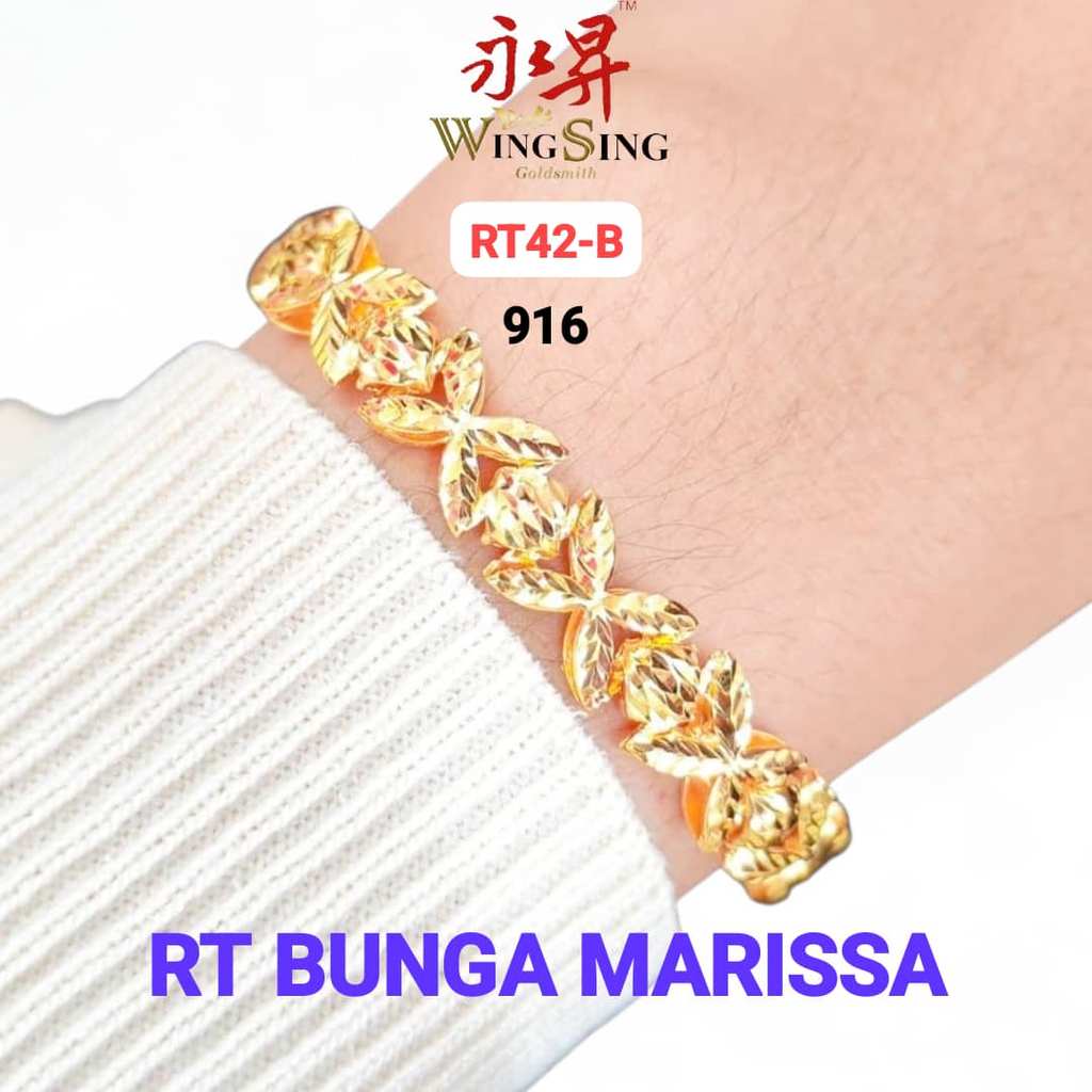 Wing Sing Rantai Tangan Design Colek Marissa Bunga Fesyen Flower Rama ...
