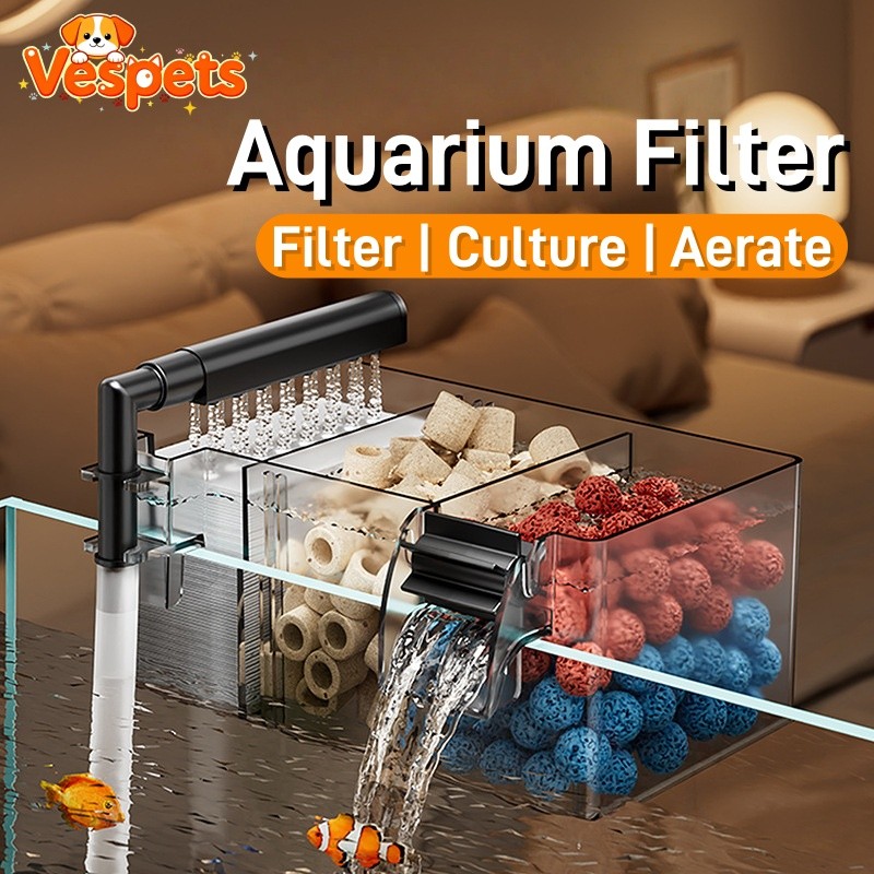 Fish Tank Filter Box Water Purification Circulation Aquarium Filter ...