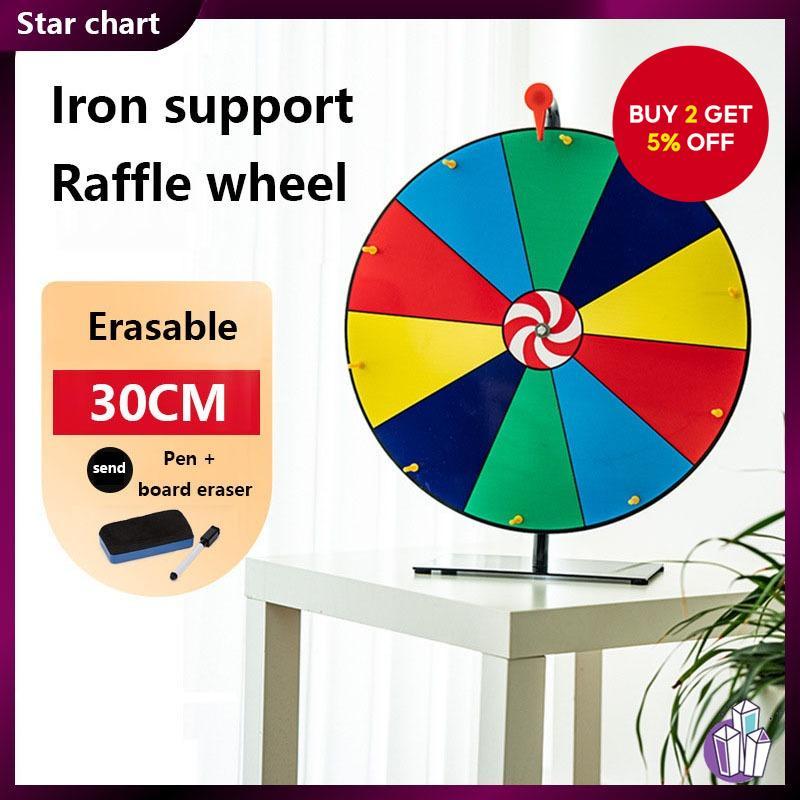Wall-mounted editable spinning wheel, dry erase prize wheel, spinning ...