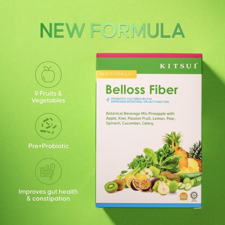 KITSUI Belloss Fiber Prebiotic + Probiotic 12g x 15s | Shopee Malaysia