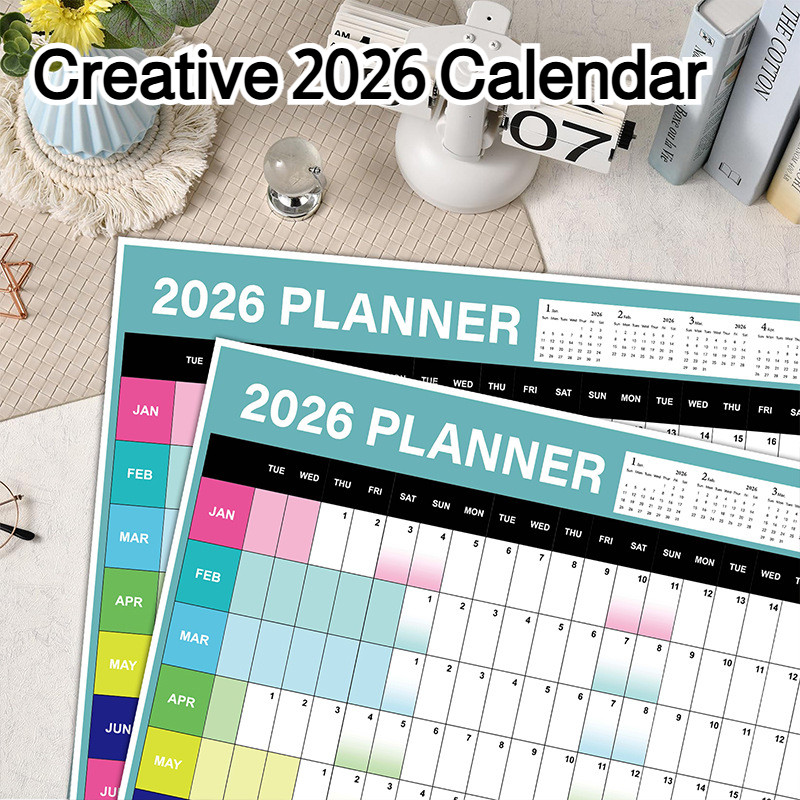 Wall Calendar Planner 2026 Malaysia/Calendar Planning Chart Yearly Wall ...