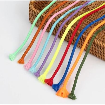 5mm colored polyester rope, core-spun round rope, wear-resistant plain ...