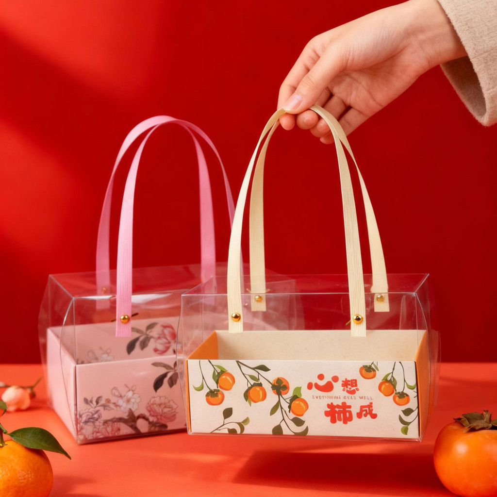 SHIOK CNY Transparent Portable Gift Box for Cookies & Pastry Jars ...