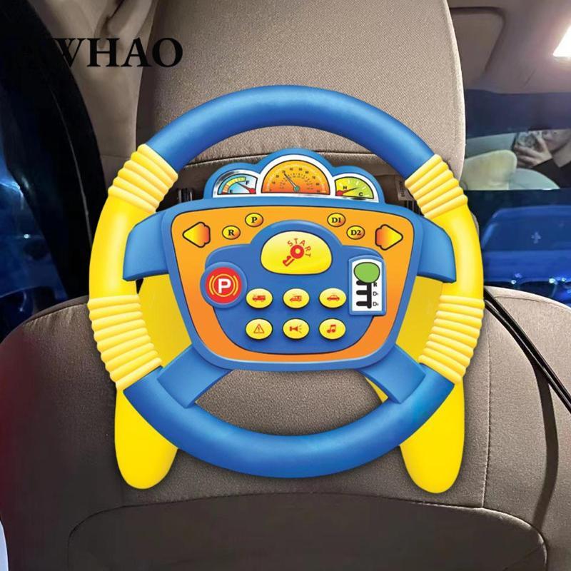 [AWHAO] Steering Wheel Toy Learning Kids Electric Wheel Toy for ...