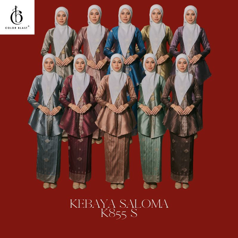 Color Blast Baju Kebaya Saloma | Songket Sedondon Ibu Anak Raya Plus ...