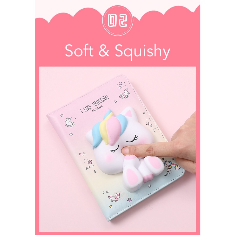 🔥10+ Options🔥 Soft Squishy Cute A6 Notebook 🍭 Dino Unicorn Bubble Tea ...