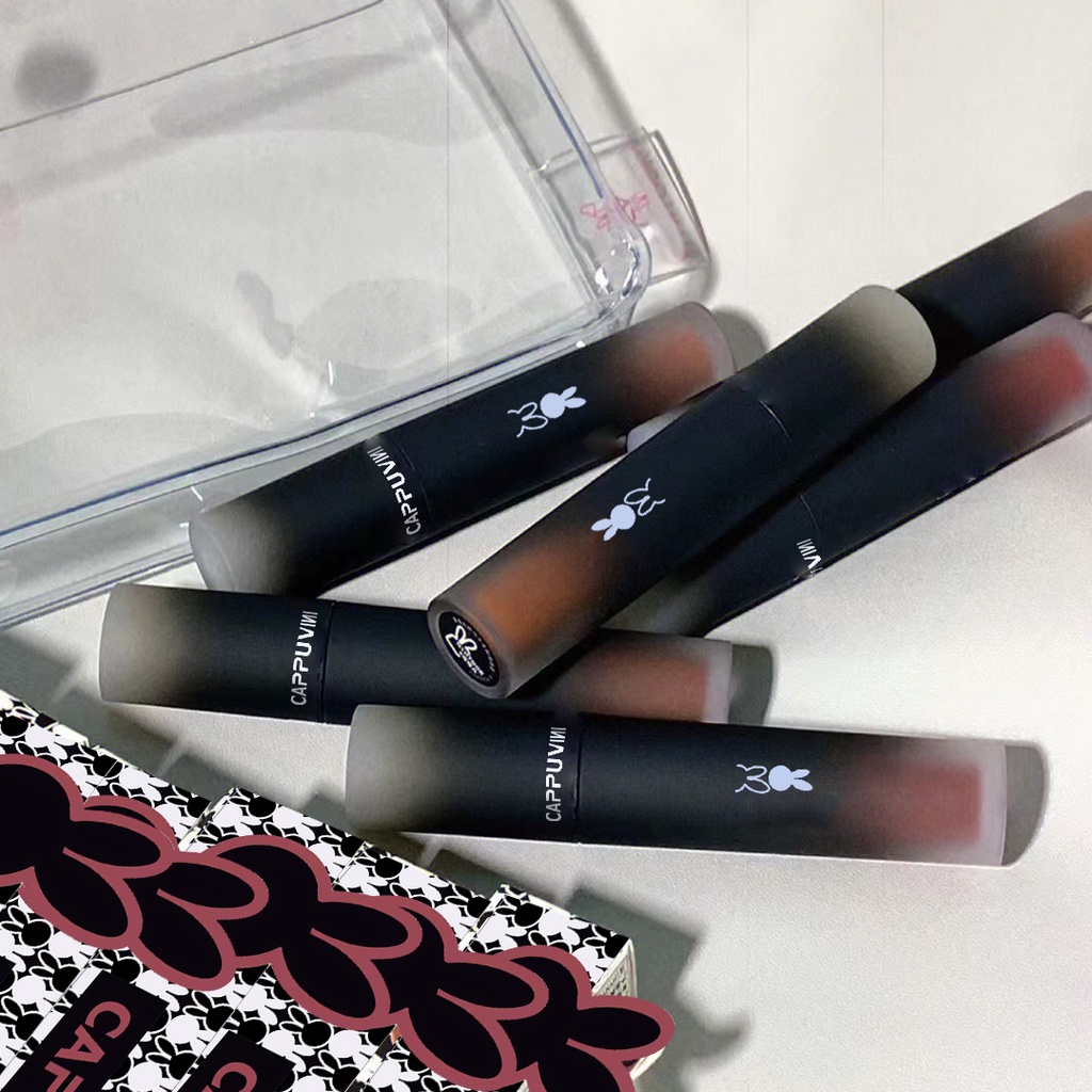 New arrival CAPPUVINI black rabbit lipstick waterproof lip mud velvet ...