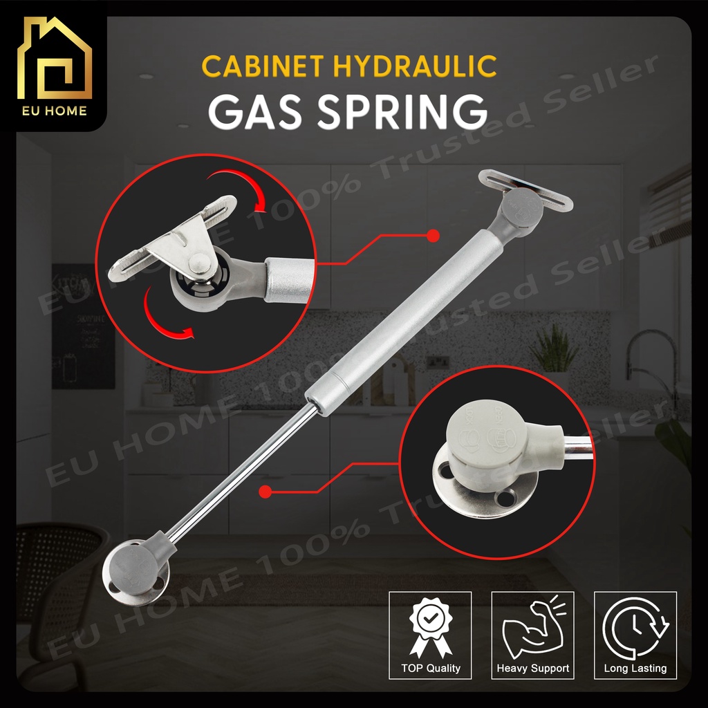【EUHOME】Cabinet Adjustable Soft Close Hydraulic Gas Spring 80N 100N ...