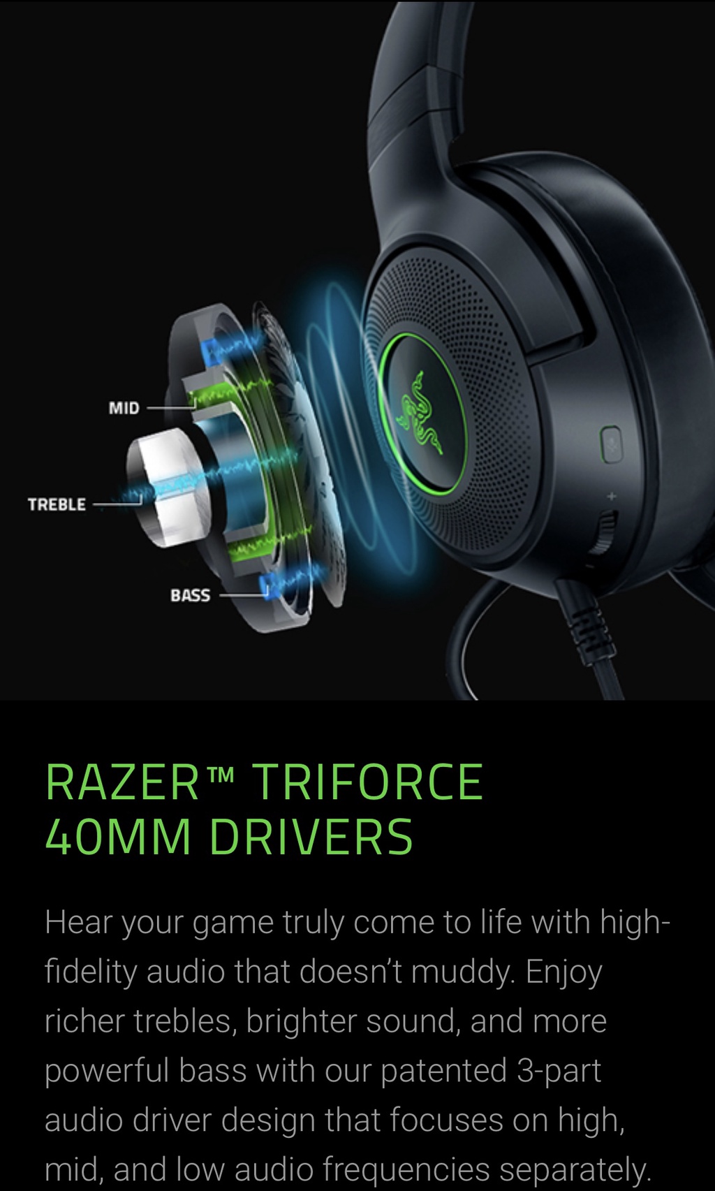 Razer Kraken V3 X Wired USB Gaming Headset Shopee Malaysia