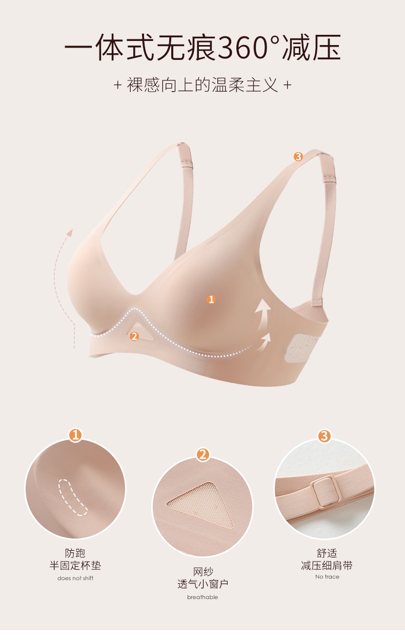 Japan SUJI 10.0 bra] Japan SUJI seamless underwear, women's summer thin  hollow mesh cooling bra, no-wire comfortable breathable simple bra