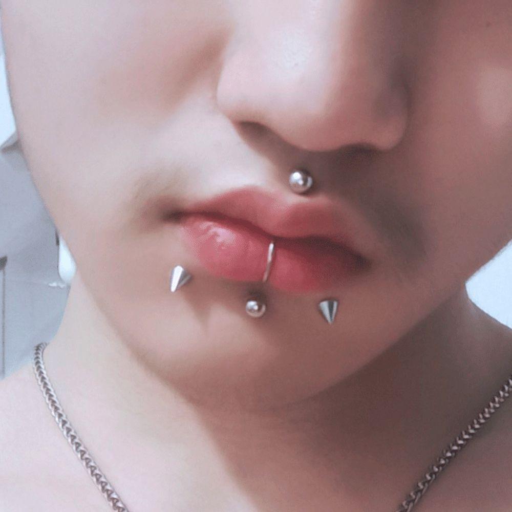 TWINKLE1 Stainless Steel Fake Piercing Stud Set Fake Nose Ring Stud ...