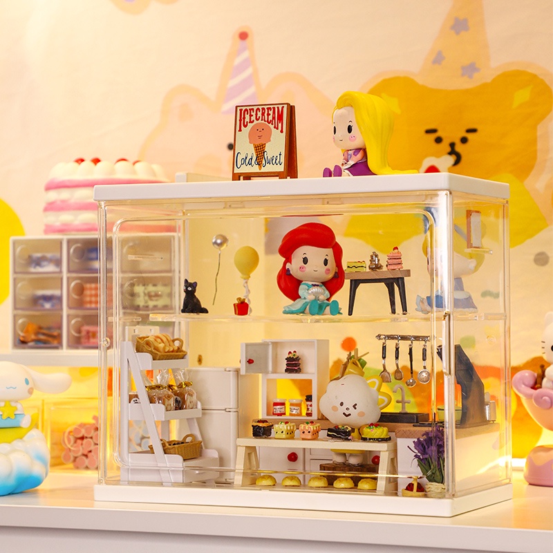 Pop Mart Toy Display Storage Box Transparent Case Doll Dust Proof ...