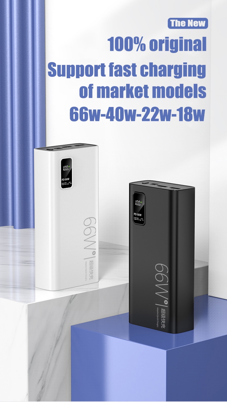 PD 66W Powerbank 100000mAh Super Fast Charge Power Bank Vooc Flash ...