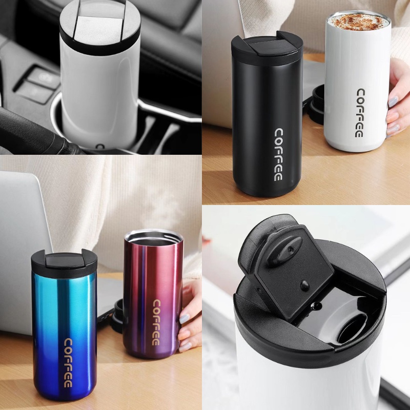 [500ml]New Design for Car 304 Stainless Steel Vacuum Flasks Leak-proof ...