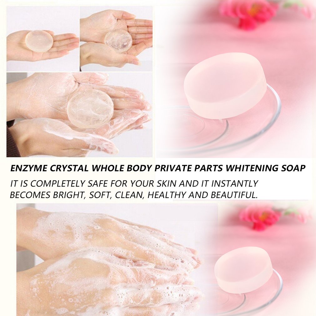 Elc Handmade Body Whitening Soap Natural Active Crystals Body