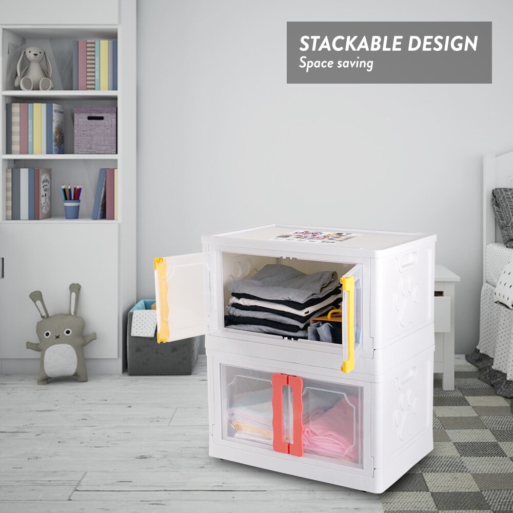 Elianware 1/3PCS Stackable Storage Box Drawer Almari Baju Almari ...