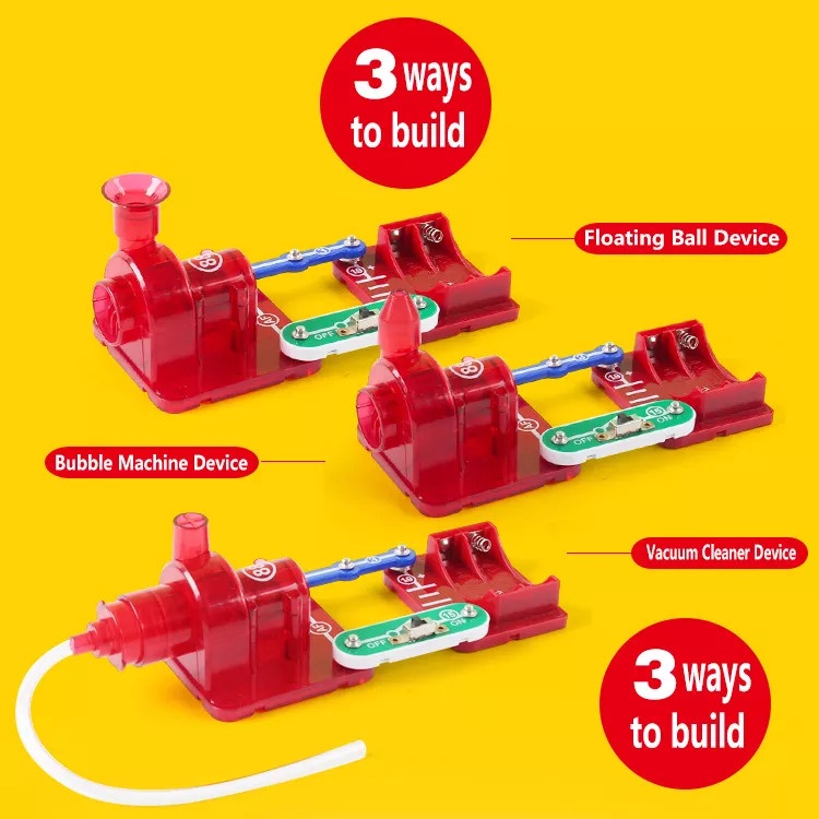 3 in 1 Circuit Electronic Bricks Blocks STEM Game Science Toy Physics ...