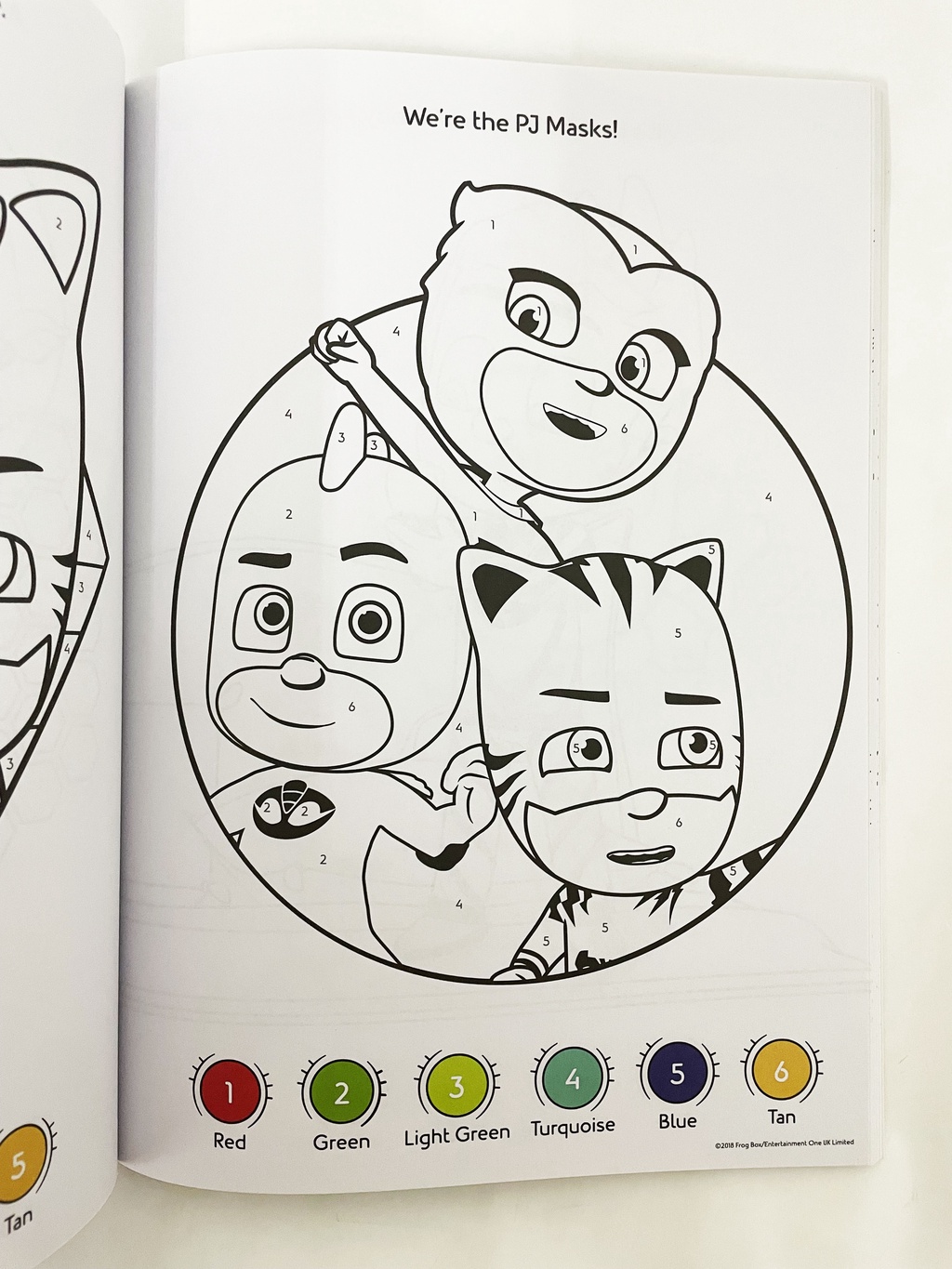 PJ Masks Go for it! Colour by Number Activity Colouring Book for Kids ...