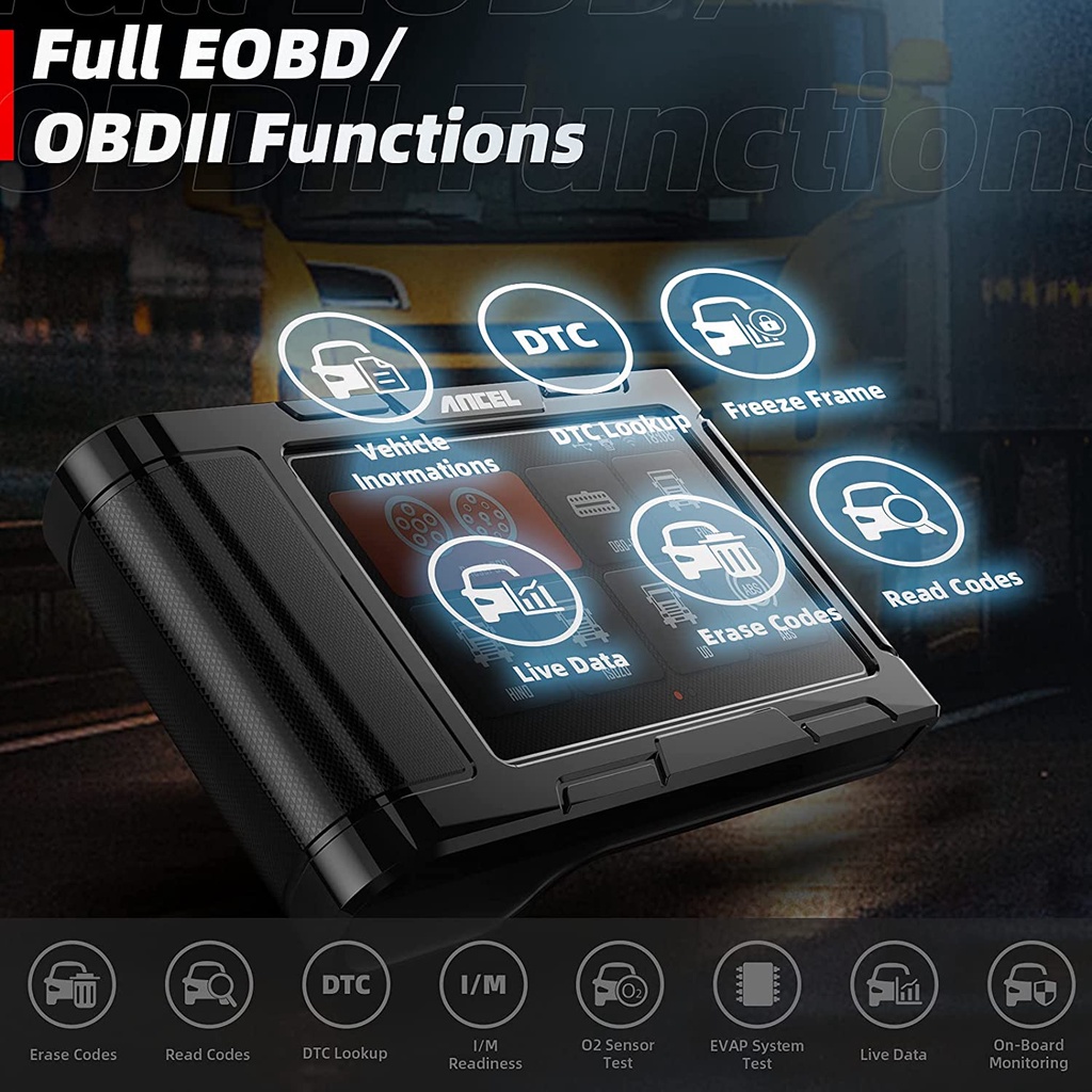 【MY Stock】ANCEL HD3200 Professional 12V And 24V Obd2 Scanner Car ...