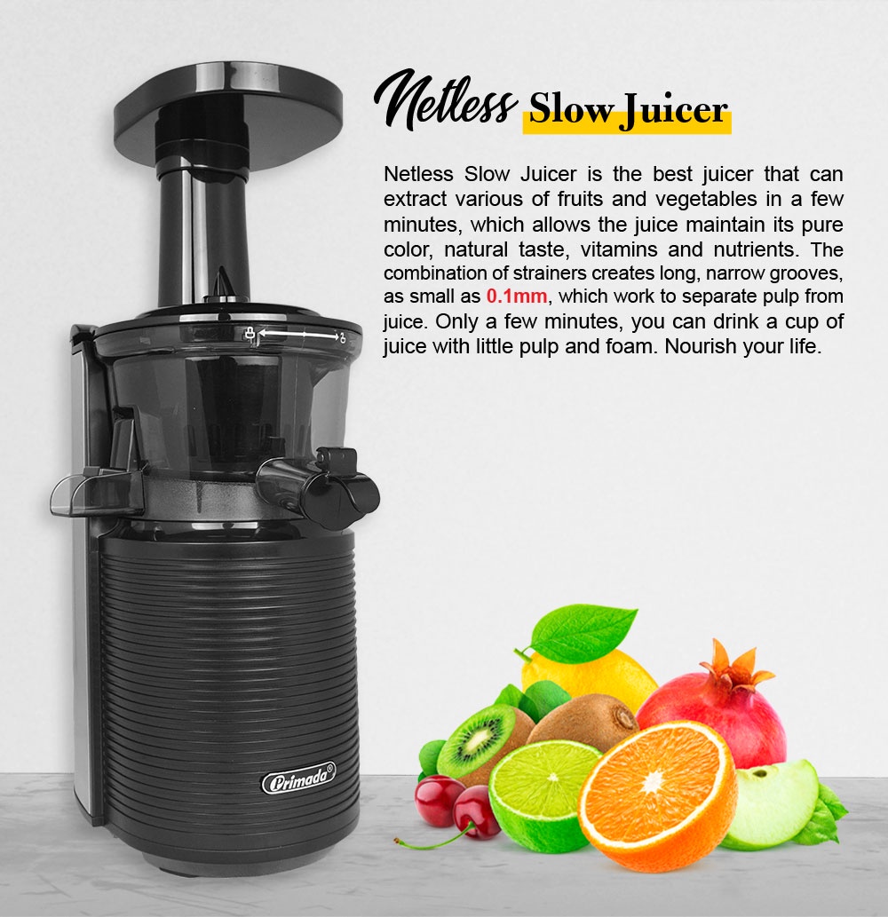 Primada Netless Slow Juicer PSJ11 | Shopee Malaysia