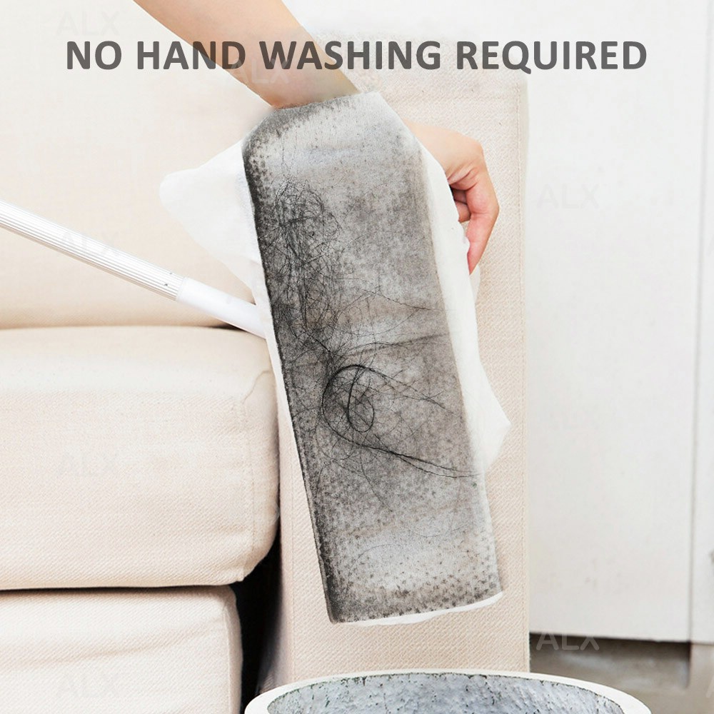 ALX Cleaning Mop 360 Degrees Rotatable Electrostatic Dust Removing ...