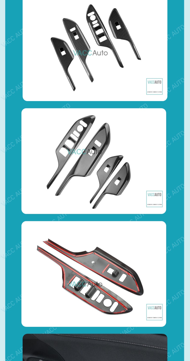 Honda Civic FC 10th Windows Switch Panel Carbon Fiber Window Lift Panel ...