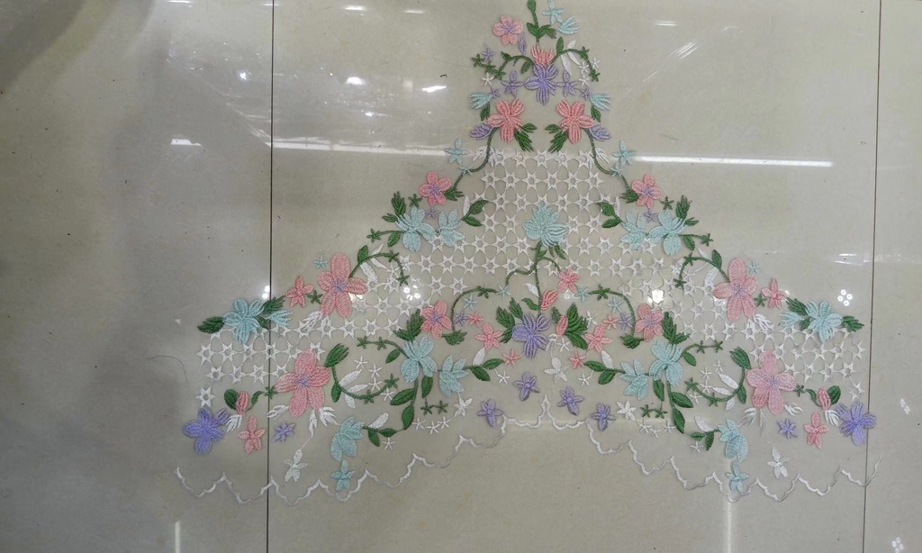 Sewing Lace Fabrics 1 pcs Colors Embroidery Flower Large Lace Applique ...