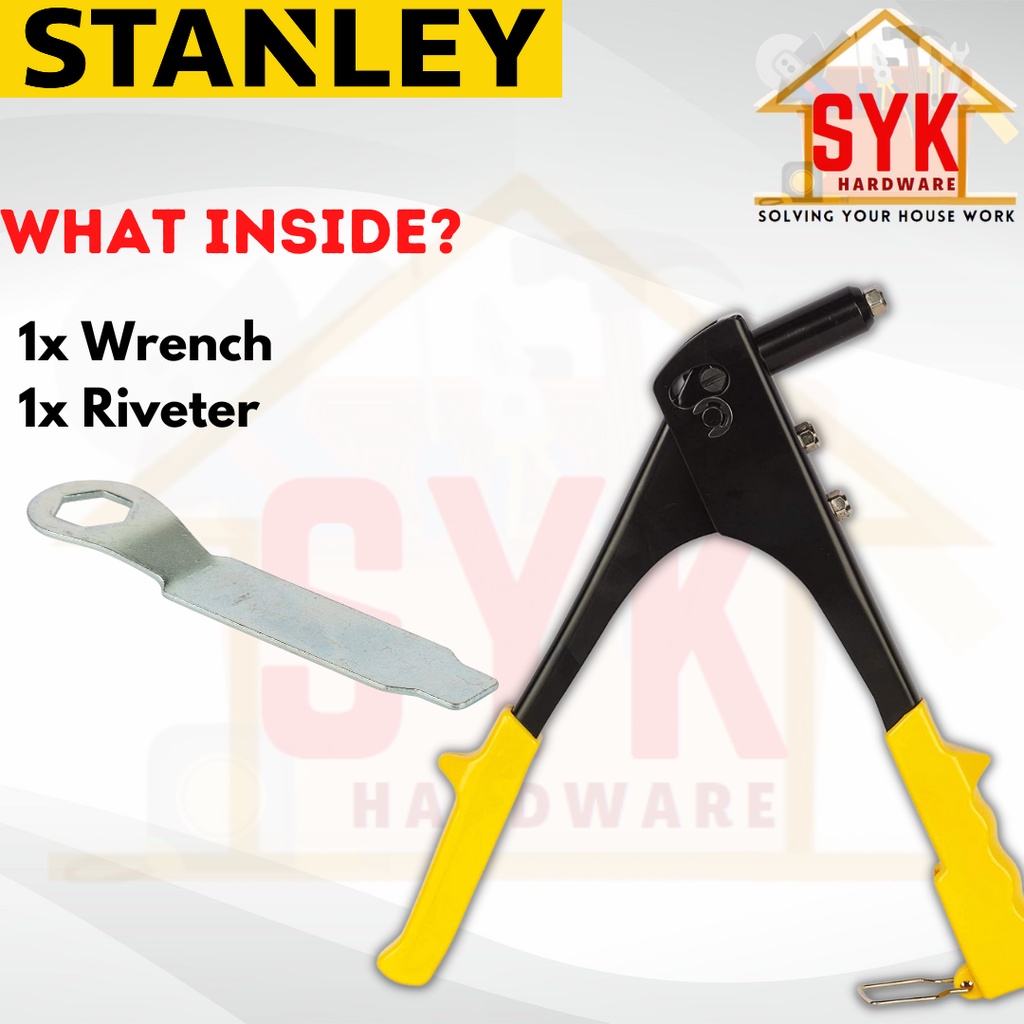 SYK Stanley STHT69646-8 Medium Duty Riveter Manual Fastener Tool Plier ...