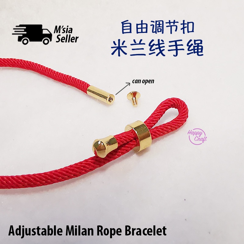 Adjustable Milan Rope Bracelet 自由调节扣米兰线手绳 | Shopee Malaysia