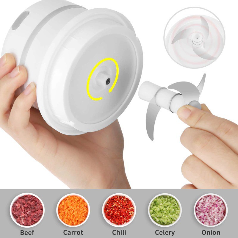 Aicook x Maidronic 300ml Wireless Glass Electric Chopper Meat Grinder