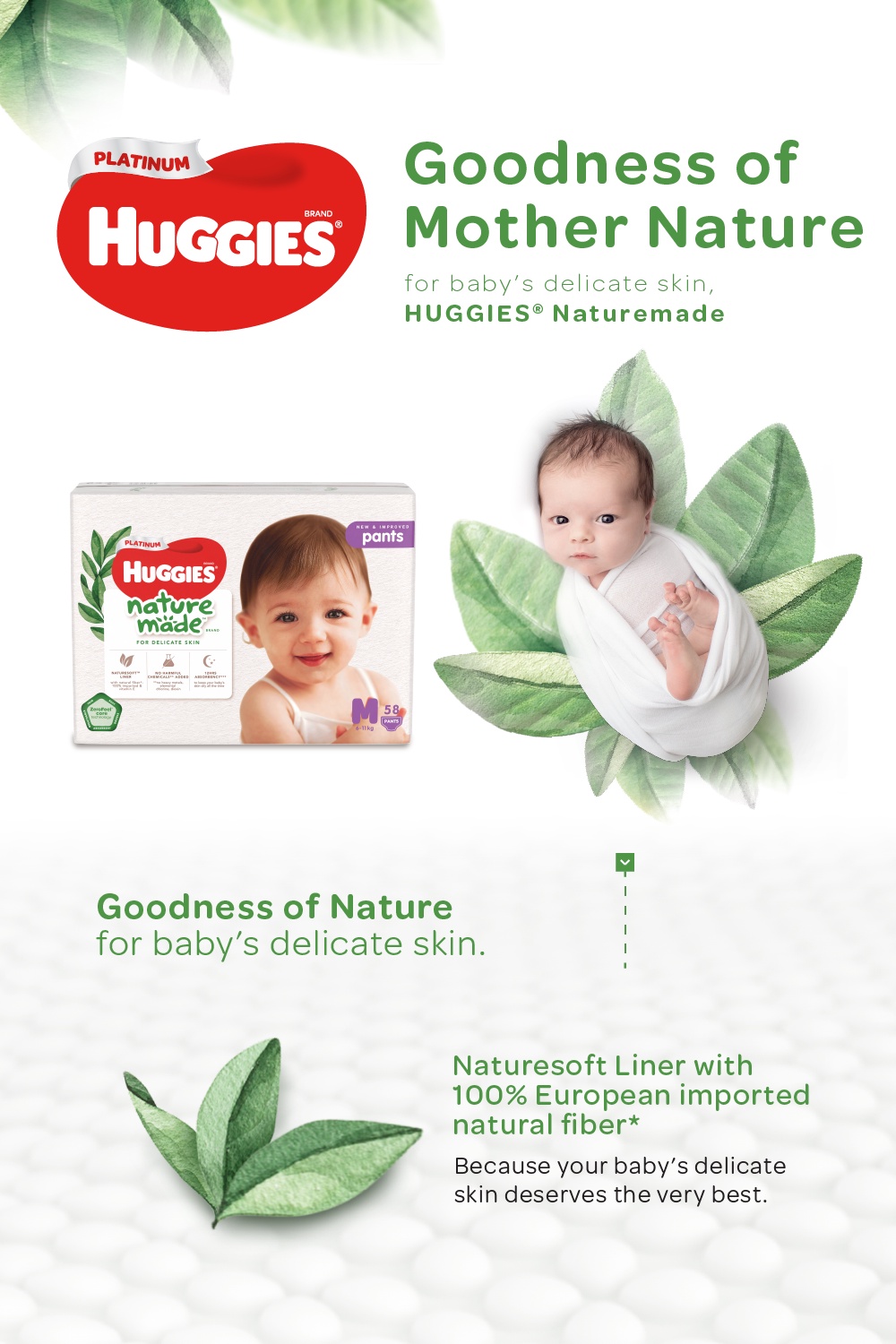 Huggies Naturemade Pants M58 / L44 / XL38 / XXL26 (3 packs) - Super ...