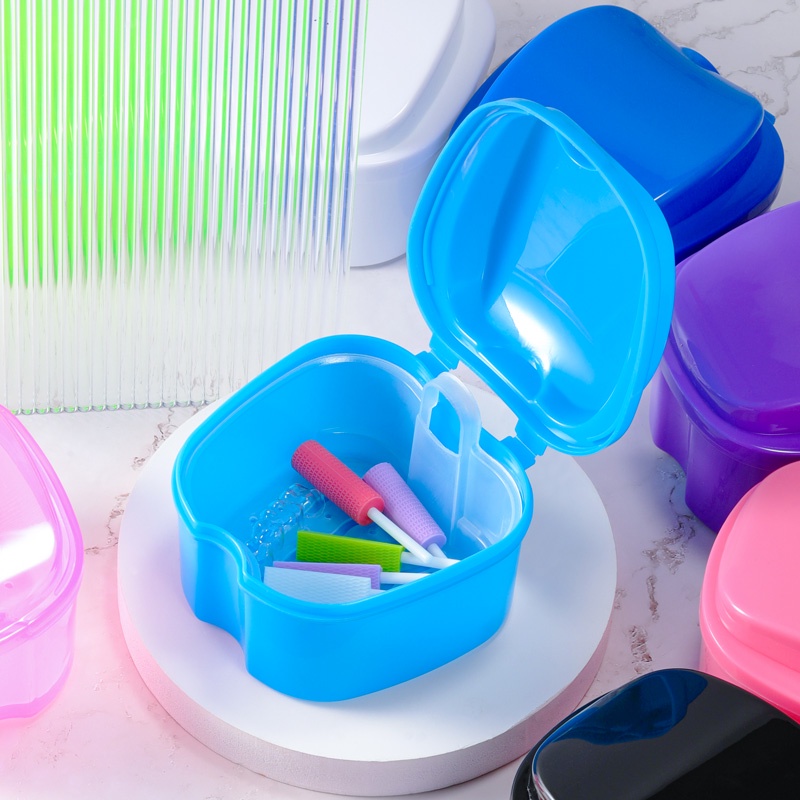 10-Pack Denture/Retainer Cases - Storage Box For Mouth Guard, Bleach Tray, Aligner