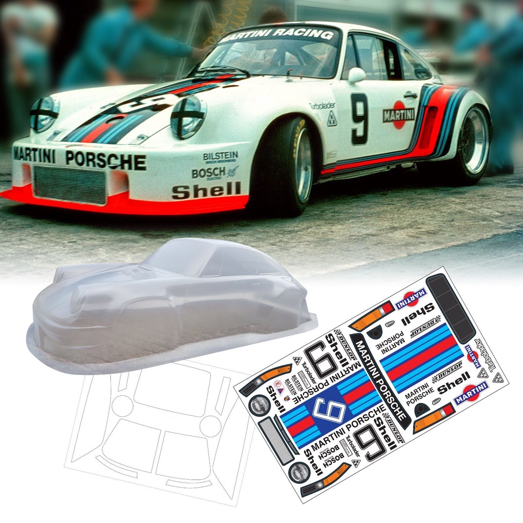 1set Porsche 911 1/12 1:12 M car PC body shell 210mm wheelbase clean RC ...