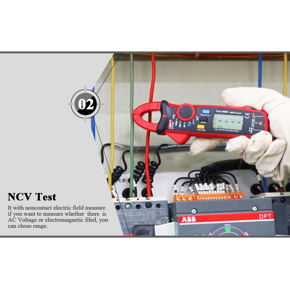 UNI-T UT210E Mini Digital Clamp Meter True RMS AC DC 100A 600V Current ...