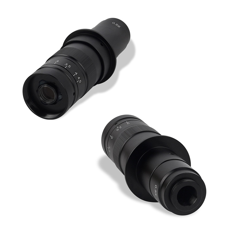 Producto: DAUERHAFT Monocular Max 300X Zoom C Mount Lens Microscope Lens Adapter 1X Eyepiece Lens Adjustable Magnification 0.7X To 4.5X Aluminum Alloy For Industry Microscope Camera
