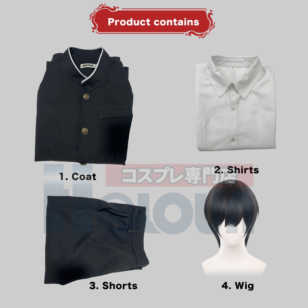 Yoshida Hirofumi Cosplay Costume School Uniform Outfits Halloween Carnival Suit