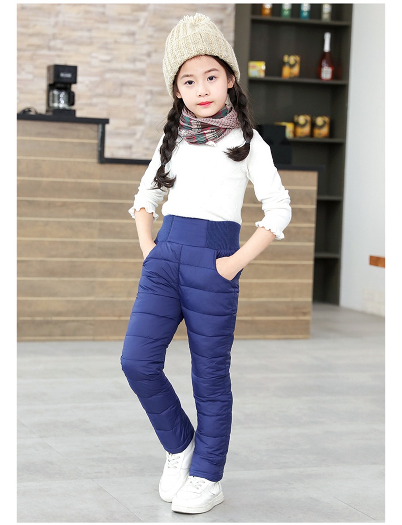 new Free Shipping winter girl pants Children high waist kids students  clothes 2-8year 100-150cm